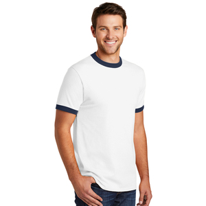 Tultex 246 Unisex Fine Jersey Ringer T Shirt Blank Ringer Tees Port & Company Men's Core Cotton Ringer Tee Camisetas - Product Image 3