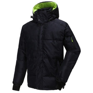 AQTQ Wholesale Thickened Warm <b>Hooded</b> <b>Waterproof</b> Logo Short Winter Coat Style Parka Men'S Goose <b>Puffer</b> Down <b>Jacket</b> - Product Image 4