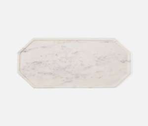 Vajilla de mármol de calidad superlativa de Color blanco de lujo única, bandeja de diseñador para servir bebidas y alimentos para Hotel y restaurante - Product Image 1