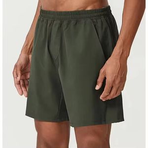 Pantalones Cortos Deportivos para Hombre, Talla Grande, Cintura Elástica, Color Sólido, para Gimnasio, Entrenamiento, Secado Rápido, para Correr - Product Image 5