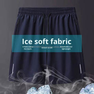 Pantalones Cortos Casuales de Verano para Hombre, de Secado Rápido, de Seda Helada, con Cintura Elástica, de Cinco Puntos, Sueltos, de Pierna Recta, para Playa, Correr y Deportes, Finos - Product Image 2