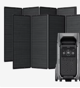 Nueva Estación de Energía Portátil ECO-FLOW DELTA Pro 3 con Salidas de 120V y 240V, 8000W, Incluye Panel Solar y 2 Baterías Adicionales - Product Image 4