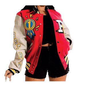 2025 Oem chaqueta universitaria de alta calidad para mujer chaqueta Letterman hecha en Pakistán chaquetas de mujer - Product Image 4