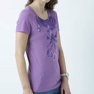 Camiseta de mujer más vendida para ropa de calle de verano Diseño y logotipo personalizados con precio razonable - Product Image 3