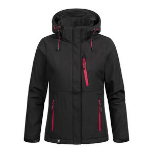 Chaqueta Softshell con Capucha, Cómoda, Transpirable, con Cremallera, para Mujer, de Alta Calidad, Resistente al Viento, para Invierno, Corte Holgado - Product Image 5