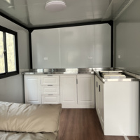 Villa préfabriquée de luxe de 40 pieds 20 pieds 2 3 4 5 chambres Maison préfabriquée pliable extensible Conteneur portable Maison mobile miniature