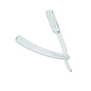 Navaja de Afeitar Profesional para Hombre, Plateada, de Acero con Alto Contenido de Carbono, Cuchillas de un Solo Filo Reemplazables - Product Image 2