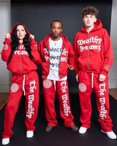 Conjunto de pantalones de chándal y Sudadera con capucha para mujer OEM, ropa de calle personalizada, chándal con capucha y cremallera con bordado - Product Image 2