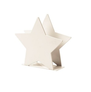Huadison Hotel Wedding Banquet Desktop <b>Paper</b> <b>Tissue</b> Holder Storage Napkin Handmade Star Shape Silver Coated <b>For</b> Hotel Bedroom - Product Image 1