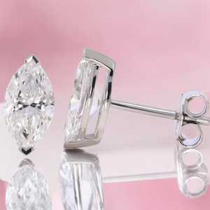 <b>Sterling</b> <b>Silver</b> 1.00Ct Princess Cut Lab Grown Diamond <b>Stud</b> Earrings Understated Luxury with OEM Wholesale Option - Product Image 1