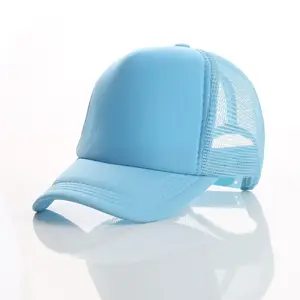 Free Custom Brand LOGO Text Design Personalidade Trucker Hat AD Baseball Cap Homens Mulheres Blank Mesh Adjustable Hat