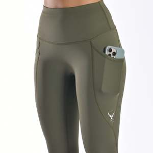 Leggings sans couture taille haute pour le fitness et le yoga, respirants, froncés, disponibles en grandes tailles - Product Image 5