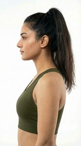 Soutien-gorge de sport classique à maintien élevé pour femmes, olive, sans couture, compression, gym, fitness, yoga, vêtements de sport, OEM personnalisé - Product Image 2