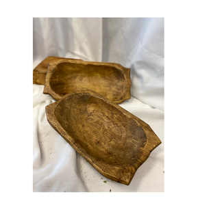 Bol à pâte décoratif en bois poli de luxe articles décoratifs assiette de service à salade motif végétal écologique - Product Image 4