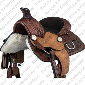 Estilos de logotipo personalizado Material de característica de embalaje Sillín de caballo Superventas Cuero genuino americano Sillín de caballo inglés occidental - Product Image 4