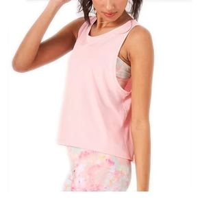 Débardeur de sport grande taille pour femmes Design de logo personnalisé Respirant Motif solide Maillot d'été Style club Imprimé Léger - Product Image 4