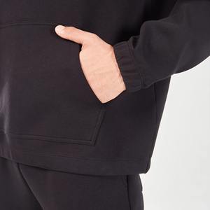 OEM alta calidad personalizado de gran tamaño básico sudaderas con capucha de los hombres logotipo personalizado impreso 100% algodón pulóver hombres Sudadera con capucha en blanco - Product Image 4