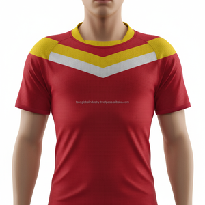 Conjunto de Uniforme de Rugby Ligero Bordado Profesional con Mangas Cortas, Precio de Fábrica Personalizado OEM - Product Image 2