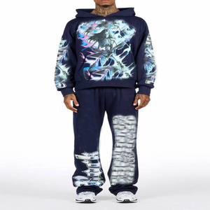 Ensemble de survêtement de jogging pour homme, ensemble d'entraînement sportif athlétique, tenue décontractée confortable pour la salle de sport, la course à pied et le fitness pour homme - Product Image 6