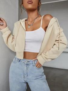 Sudaderas con cremallera personalizadas para mujer, chándal de mujer de alta calidad con logotipo perfumado - Product Image 4