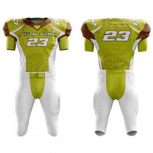 Camiseta de fútbol americano sostenible Ropa de manga corta asequible Precio razonable Uniforme de fútbol americano de color personalizado - Product Image 4