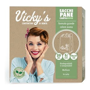 Bolsas para Alimentos Cartamore Avana 3310100, 20 Piezas, 18x37 cm, para Guardar Pan, Compatibles con Virinnova - Product Image 1