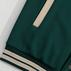 Buen proveedor con impresión de logotipo propio 2025 Servicio OEM ODM Chaquetas universitarias de béisbol universitarias informales de calidad superior para venta al por mayor - Product Image 4