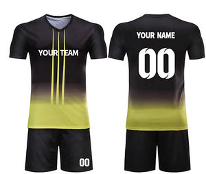 Uniforme de football de l'équipe GSM 140 Design rétro Sublimation 100% Polyester Kit de match de maillot de football personnalisé avec rotation rapide - Product Image 4