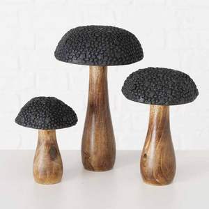 Soporte de madera en forma de seta de estilo rústico perfecto para centros de mesa de temporada decoración Encantada o temas de fiestas en el bosque - Product Image 5