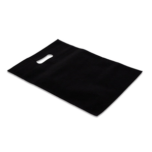 Non-Woven <b>Fabric</b> Promotional D Cut Solid Black Color Disposable Carry <b>Bag</b> for Shopping Uses <b>Bag</b> by Indian Manufacturer - Product Image 2