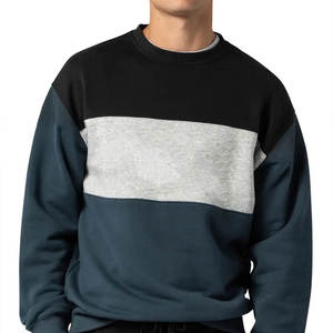 Vente en gros 100% de sweat-shirt en coton uni OEM sur mesure pour hommes avec manches longues sweats pour hommes pour adultes vêtements décontractés - Product Image 3