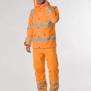 Veste de sécurité haute visibilité respirante matelassée à capuche en toile de taille standard pour hommes - Prix bas, meilleure qualité - Product Image 5