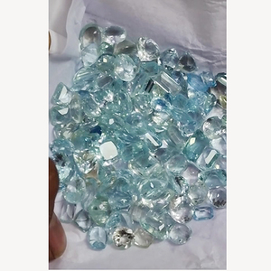 150 Piezas de Aguamarina Natural Azul, Corte Ovalado Octogonal, Facetado, 8mm-15mm, 290 Cts, Gemas Baruj de Alta Calidad, Iroc Sales - Product Image 2