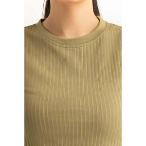 Blusa Larga de Mujer, Estilo Vintage, Corte Regular, Cuello Redondo, Manga Corta, Tejido de Poliéster y Spandex, Casual, con Botones - Product Image 6