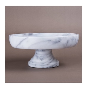 Cuenco de frutas de mármol de Venta caliente, logotipo personalizado, el mejor acabado, forma redonda, cuenco de mármol, vajilla, cuenco de comida para Hotel, embalaje personalizado - Product Image 2