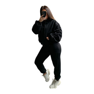 Ensemble survêtement 2 pièces personnalisé pour femmes Sweat-shirt à manches longues et pantalon long skinny Ensemble de survêtements de jogging 2026 - Product Image 5