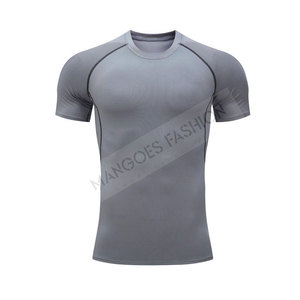 T-shirt de compression unisexe de haute qualité, personnalisable, respirant, séchage rapide, durable, facile à porter, coupe athlétique, manches longues, spandex/nylon - Product Image 1