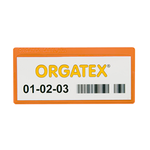 LabelPlus Portatarghe, Strisce Magnetiche 80 x 160mm, Arancione, 2 Strisce Magnetiche, 50 pz / Confezione.- LPV160-80/8 - Product Image 1