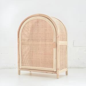 Pequeño Armario de Ratán para Niños Pequeños, Cómodas Infantiles, Armario de Bebé Hecho a Mano, Armarios Naturales - Product Image 1