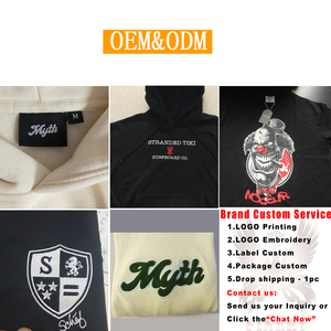 Wholesale High Quality 380g French Terry Cotton Heavyweight Hoodies Unisex Custom Printing <b>Pullover</b> <b>Mens</b> Clothing Hoodies - Product Image 6