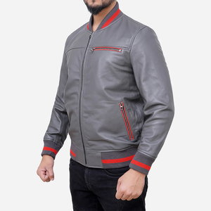 Chaqueta de Cuero Clásica para Hombre, Corte Casual, Cuero Genuino, Ropa Exterior, Logotipo Personalizado, Fabricación al por Mayor OEM - Product Image 2