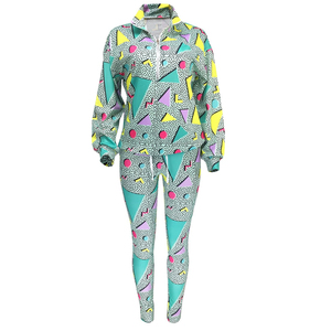 Precio al por mayor de alta calidad de invierno sublimación impresa mujer chándal a prueba de viento transpirable 100% poliéster OEM servicio personalizado - Product Image 4