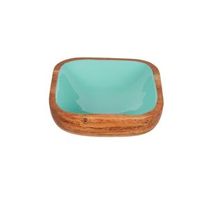 Nouveauté Design Personnalisé Vaisselle Décoration De Table Bols À Fruits Imprimé Émail Finition Mangue En Bois Grand Bol À Fruits - Product Image 2