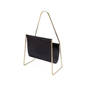 Vente fraîche de luxe Style moderne métal fer meilleure qualité porte-revues Simple métal cuir multi-usages petit porte-journaux - Product Image 5