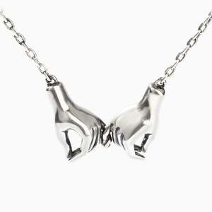 Collar de Plata de Ley con Baño de Rodio y Diamantes Jeulia Make a Promise Gesture para Boda, Compromiso o Fiesta - Product Image 1