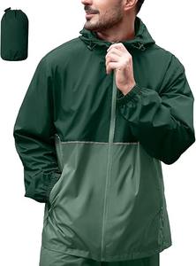 แจ็กเก็ตกันฝนกันน้ำลายพรางใส่ได้ทั้งชายและหญิงซิปด้านหน้าแบบลำลองครึ่งซิป - Product Image 5