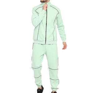 Survêtements en polaire technique avec logo personnalisé pour hommes, fourniture en gros respirante avec option de taille plus pour le jogging latéral d'hiver - Product Image 1