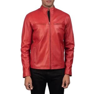 New Top Selling High Quality Men's <b>Winter</b> <b>Leather</b> <b>Jacket</b> Canvas Fabric Breathable High Street Style OEM Service - Product Image 1