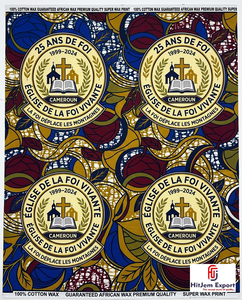 Custom African Wax Print <b>Fabric</b> Manufacturer Church Celebration Anniversary Convention Uniform Textile Supplier OEM - Product Image 6