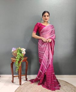 Listo para usar Trabajo de bordado tradicional Banarasi Khadi Sari Seda Fiesta India Ropa DE BODA Damas Precio al por mayor Tela neta - Product Image 5
